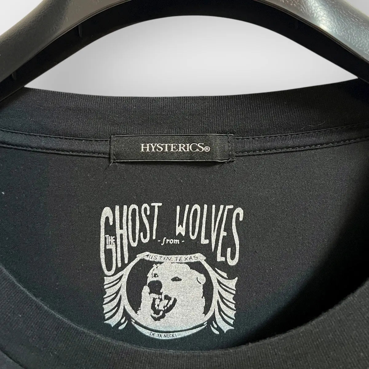 2010s Hysteric Glamour Ghost Wolves Embroidered Tee