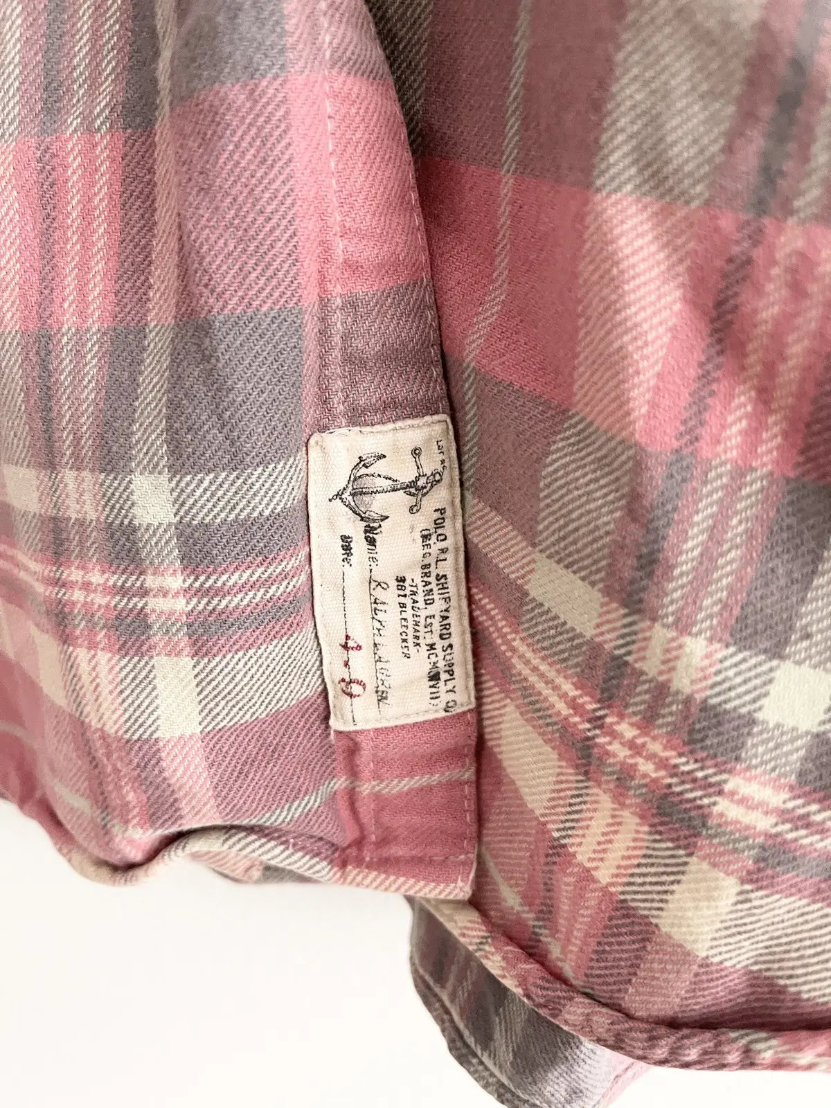 2000s Ralph Lauren Polo Pink Flannel Shirt