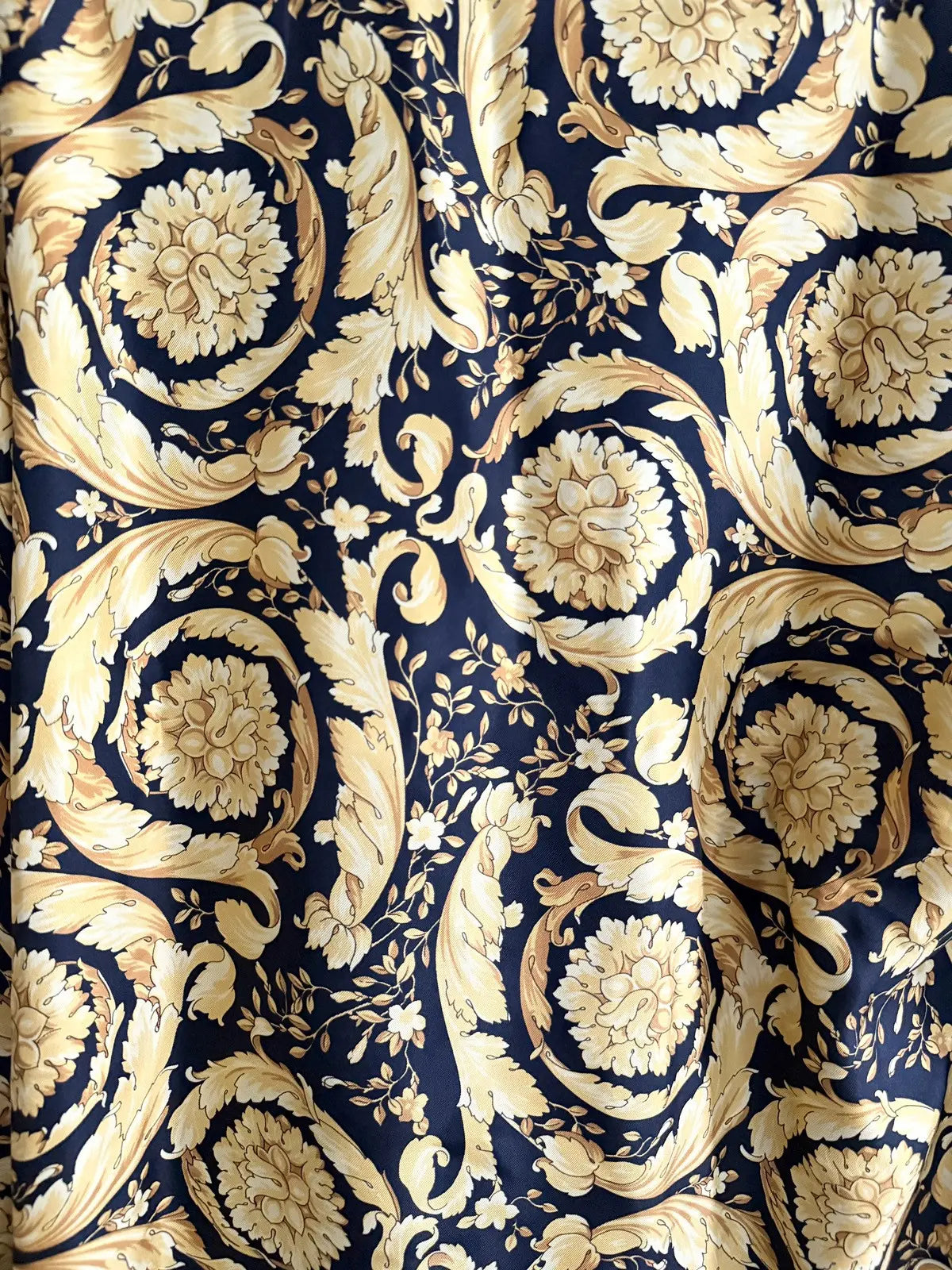 Versace Silk Twill Baroquel Robe