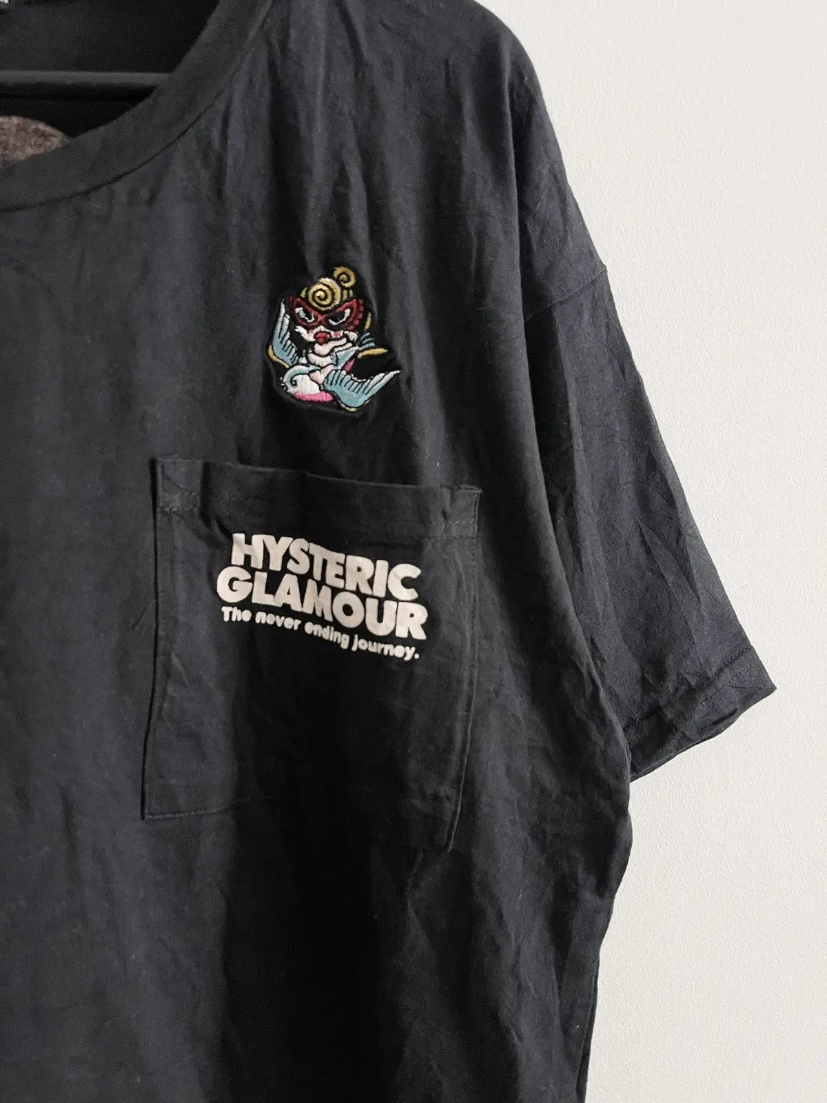 1990s Hysteric Glamour Flying Baby Star Pocket Tee