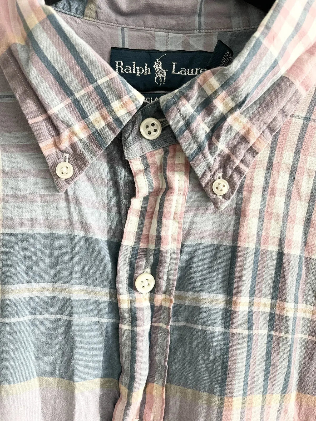 2000s Ralph Lauren Polo Pink Flannel Shirt