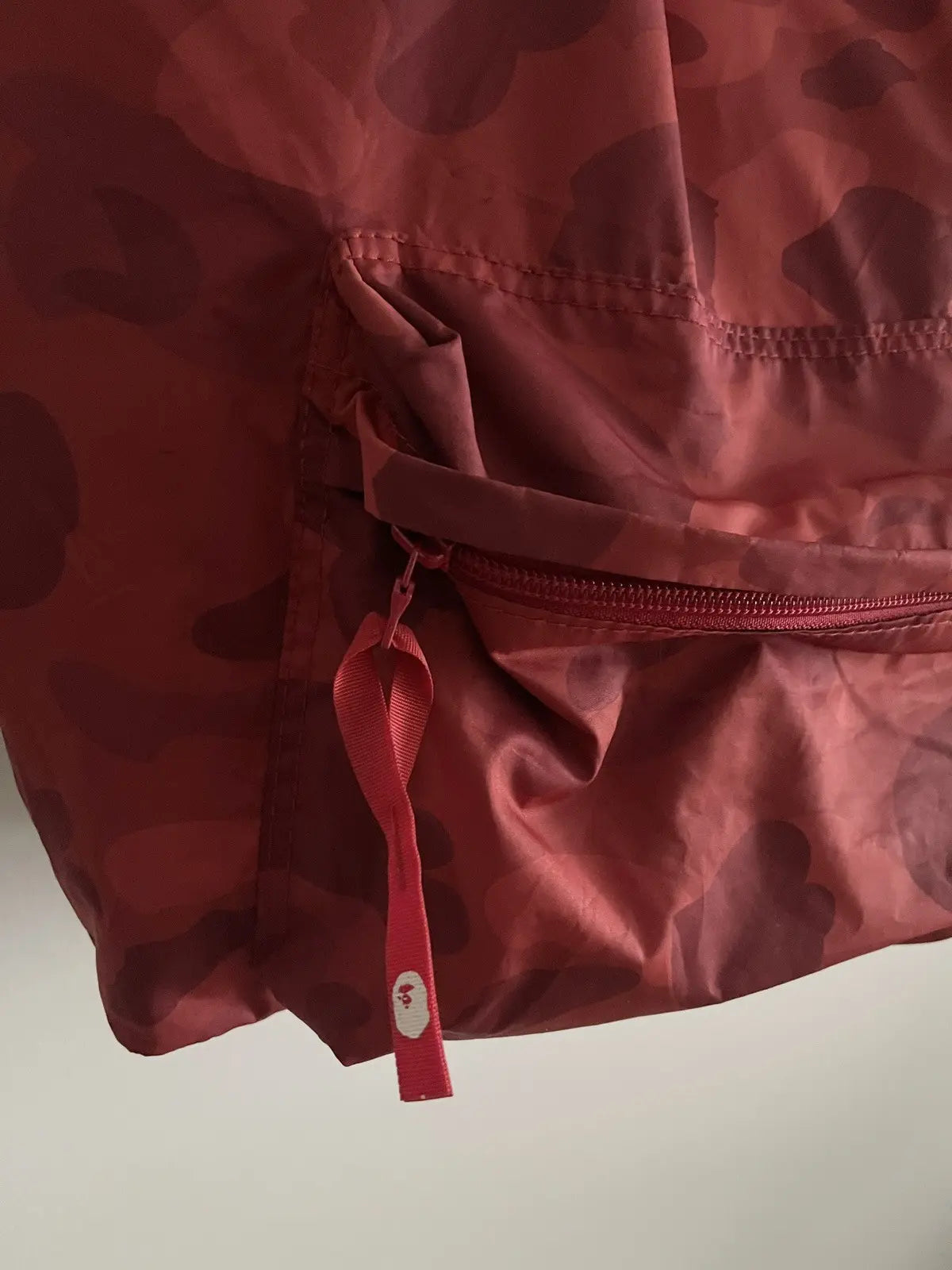 2010s Bape Red ABC Camo Backpack