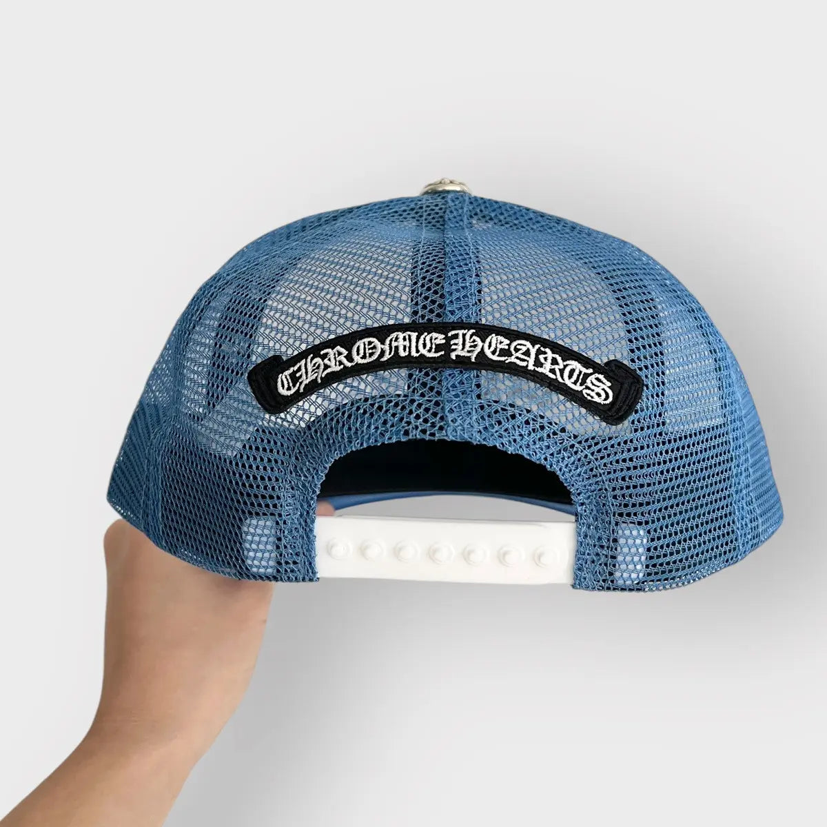 Chrome Hearts Blue Cross Patch Hat