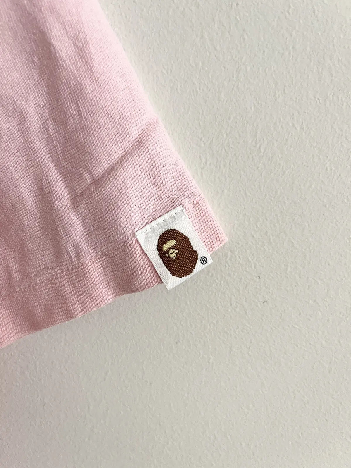 2010s Bape Triple Arrows Logo Pink Tee