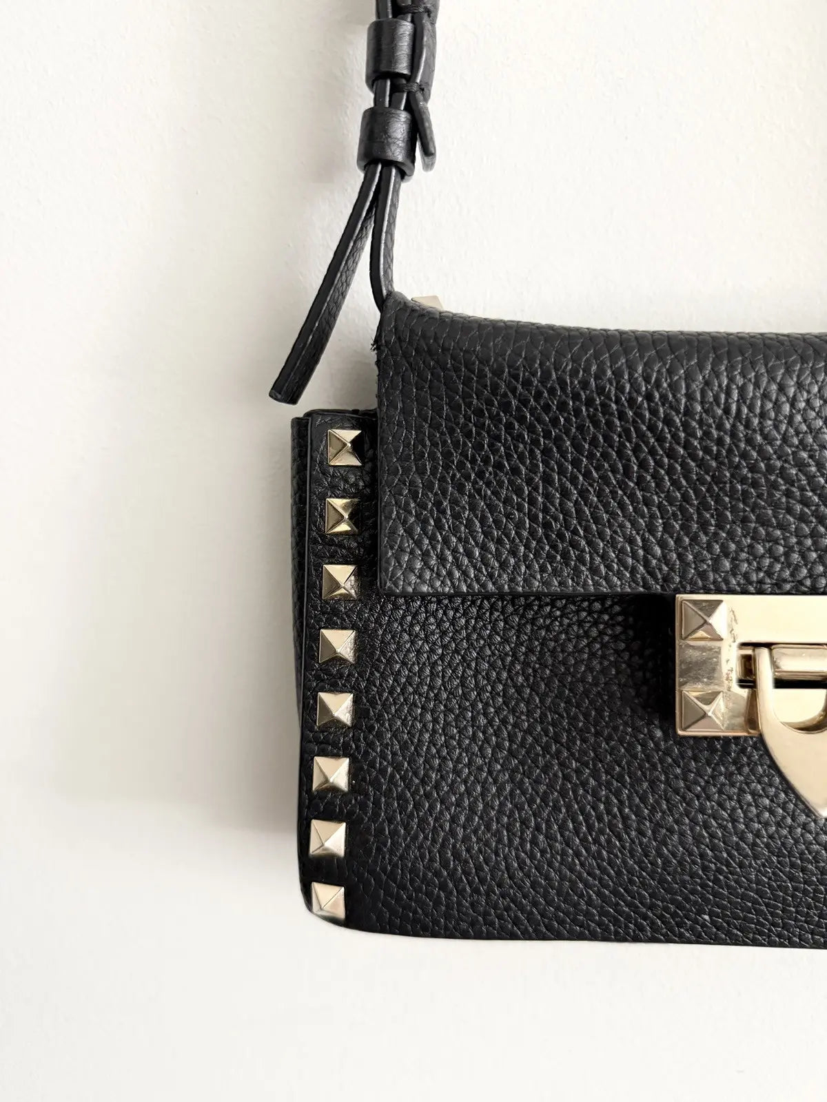 Valentino Rockstud Flip Lock Flap Bag