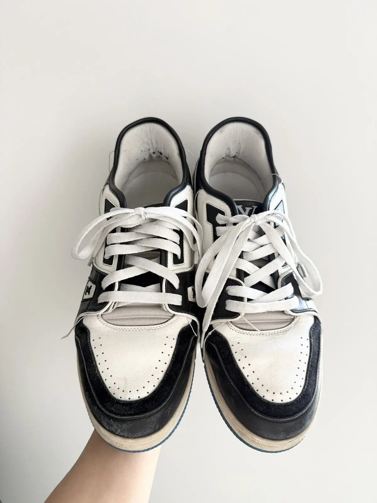 Louis Vuitton Trainer Virgil Abloh White Black Blue