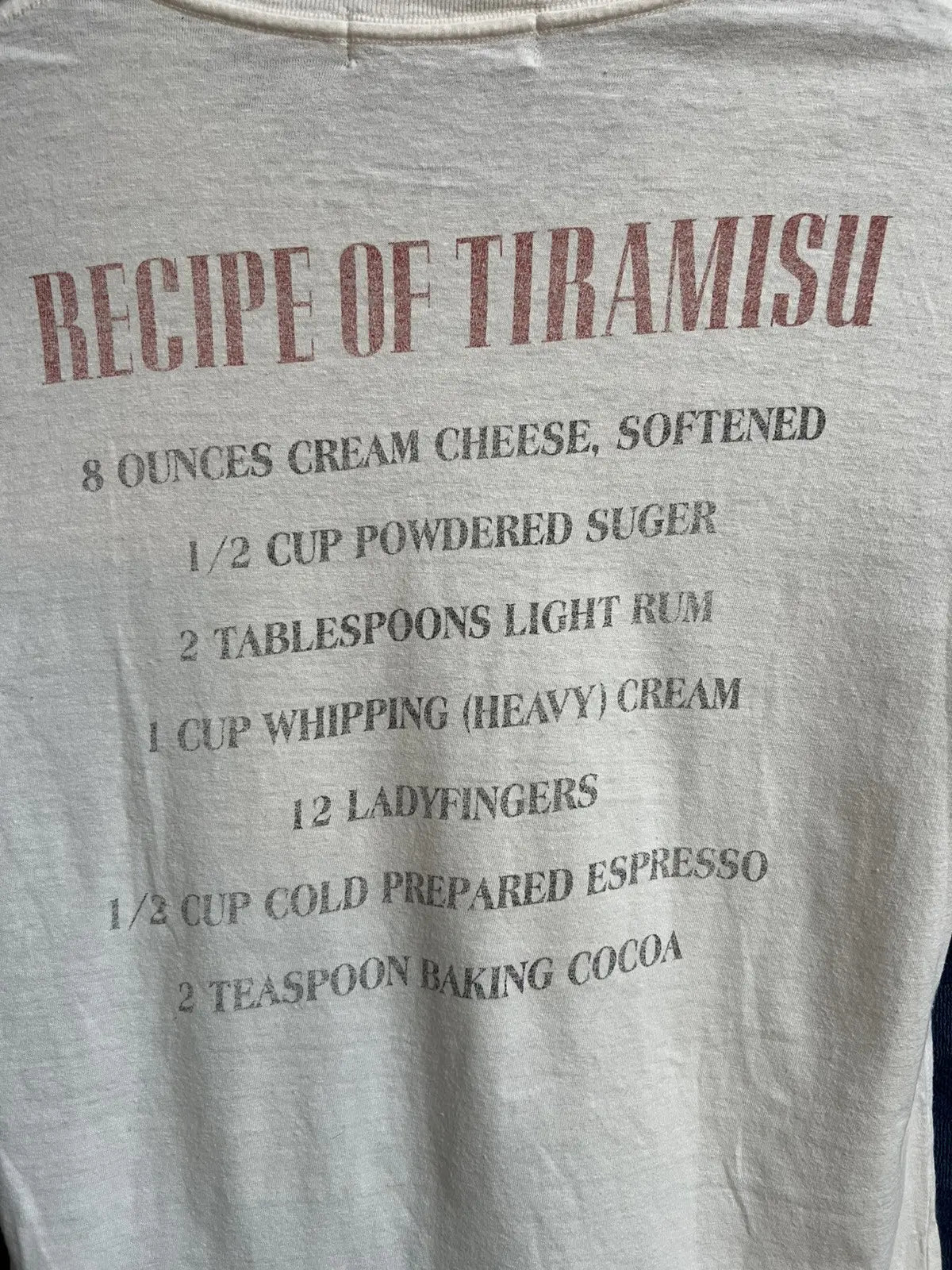 2000s Hysteric Glamour Receipt of Tiramisu Bear Tee
