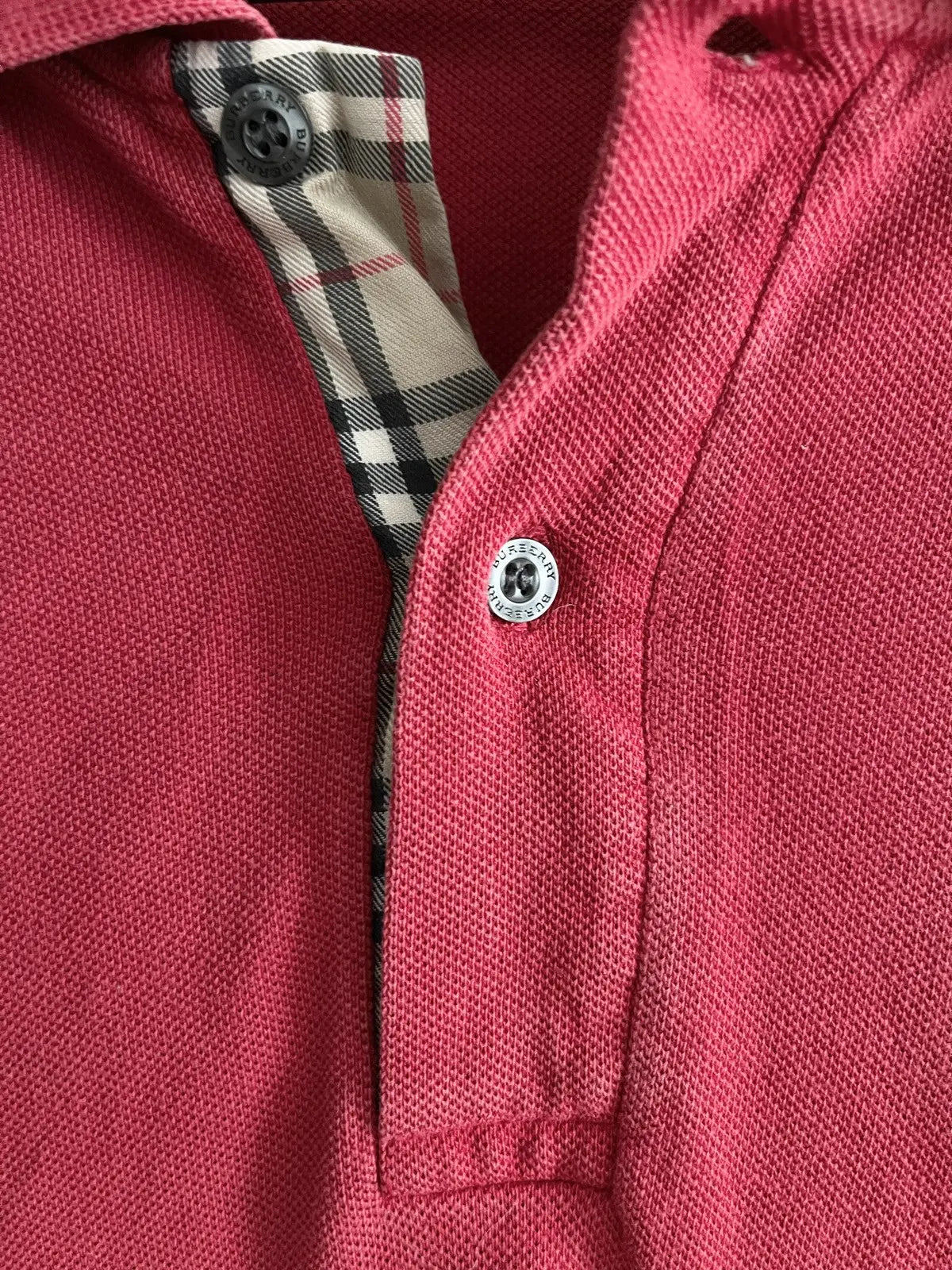 2000s Burberry Classic Logo LS Polo Shirt