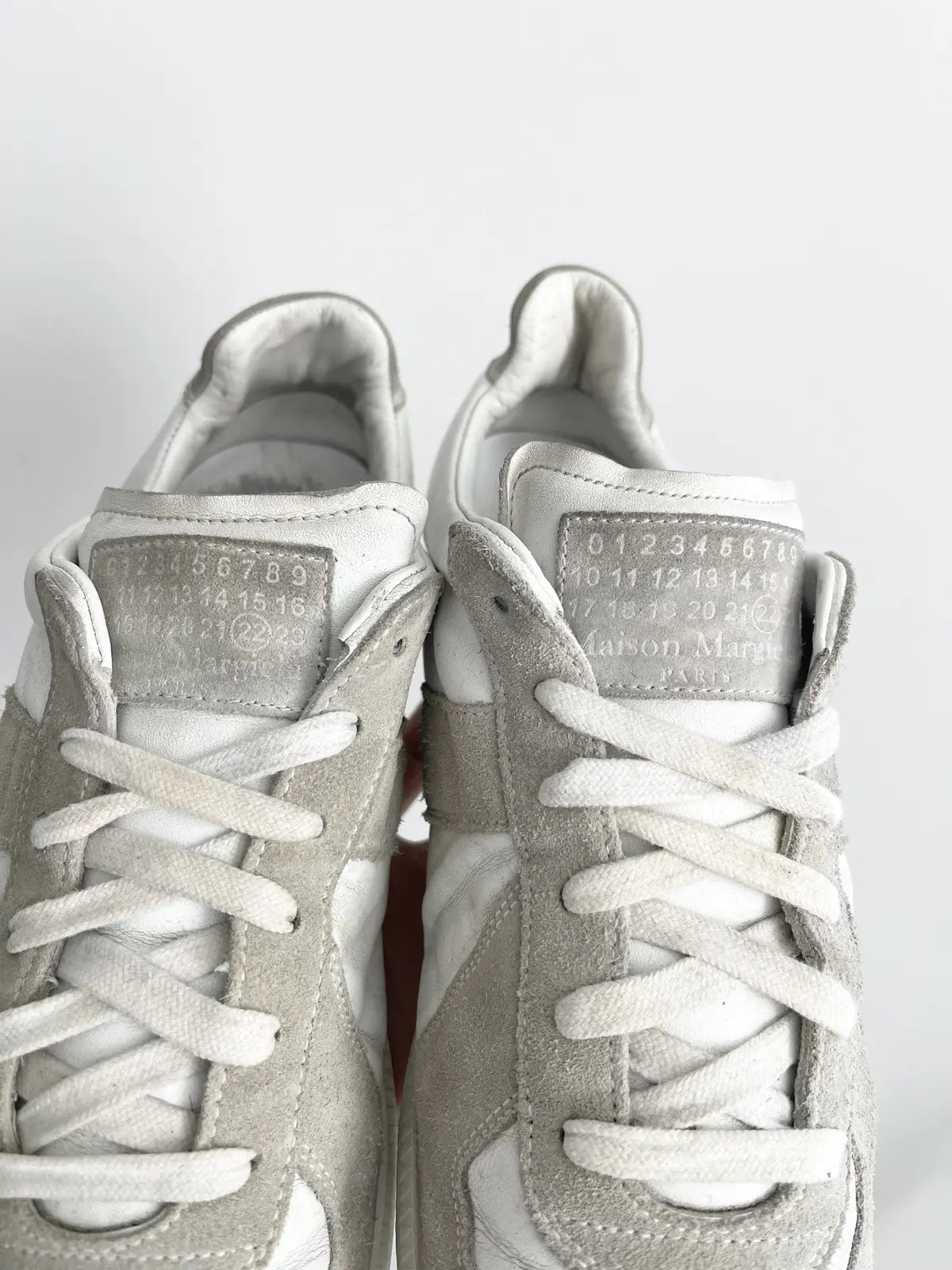 2010s Maison Margiela GAT Replica Double White Sneakers