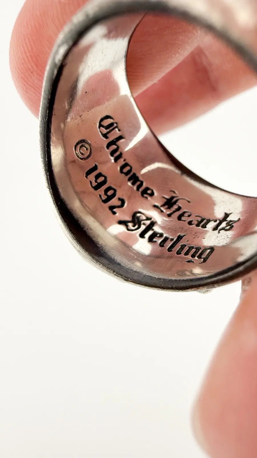 Chrome Hearts Sterling Silver Keeper Ring