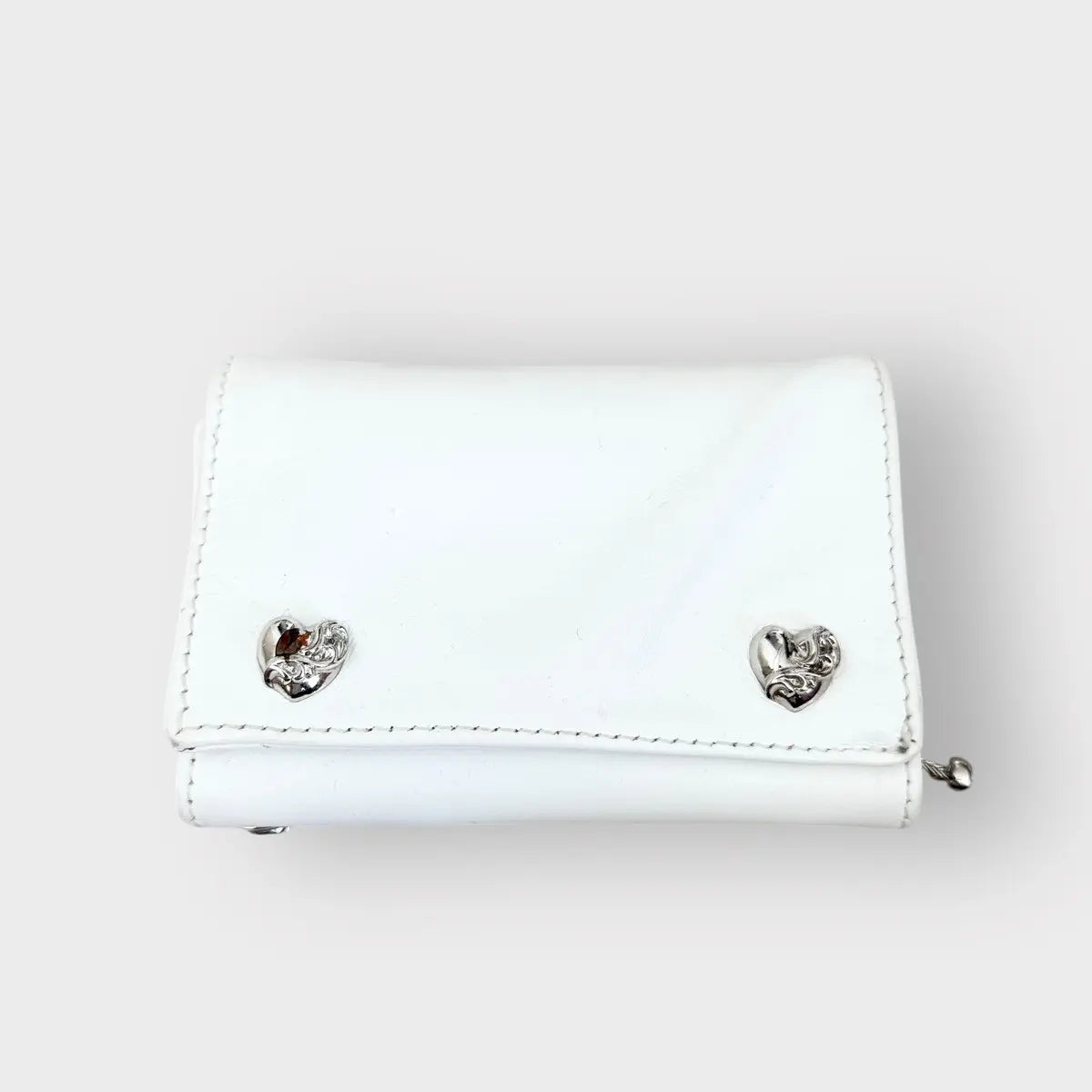 Chrome hearts Trifold Wallet With Heart Buttons