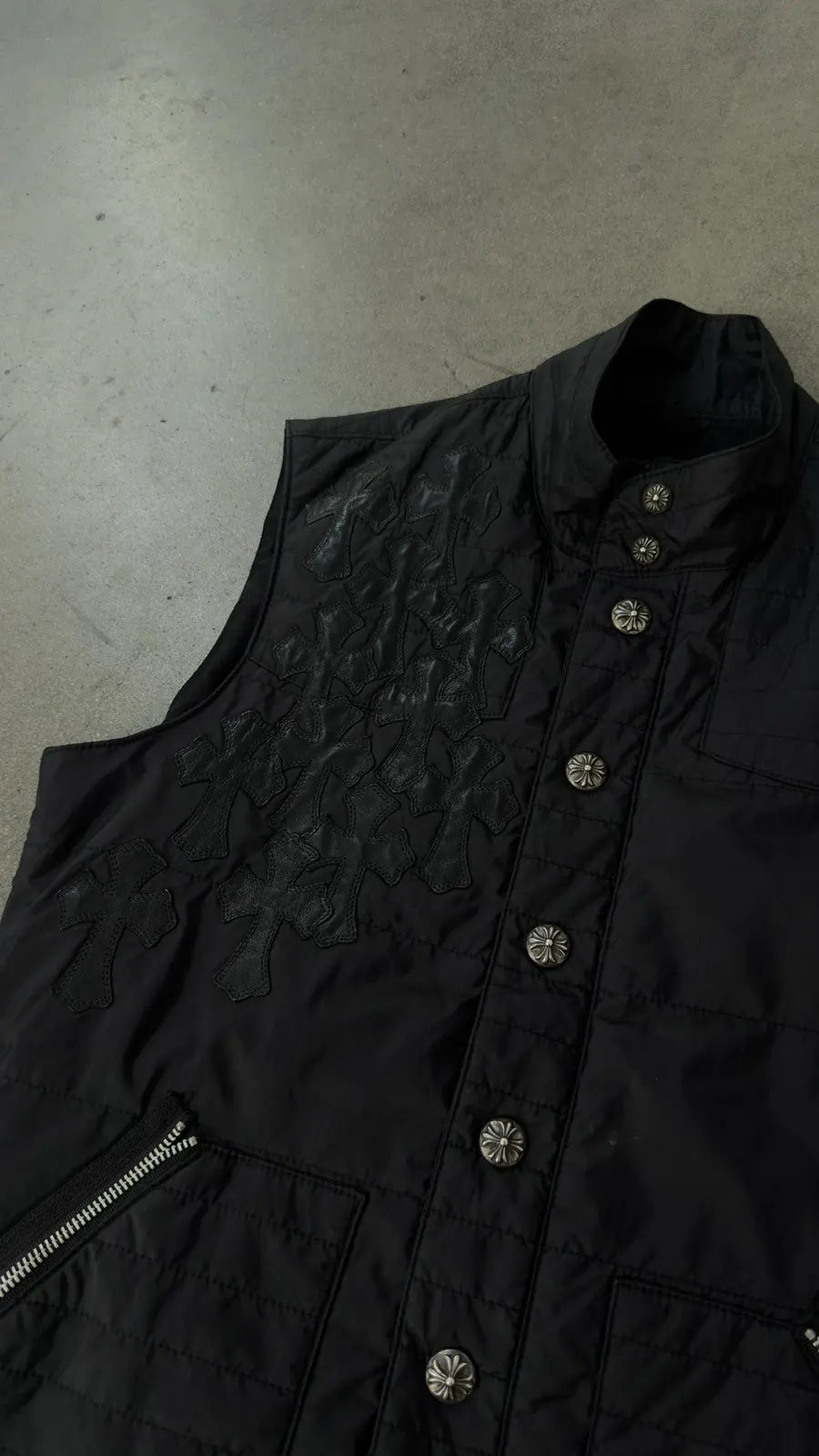 Chrome Hearts Cemetery Cross Patch Axe Vest