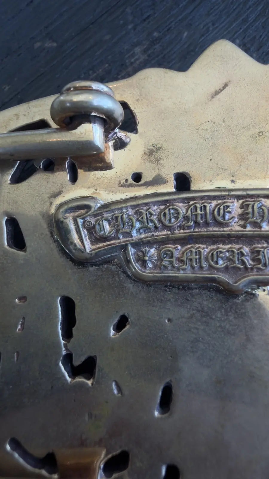 Chrome Hearts Cemetery Cross Belt Buckle Chrome Hearts