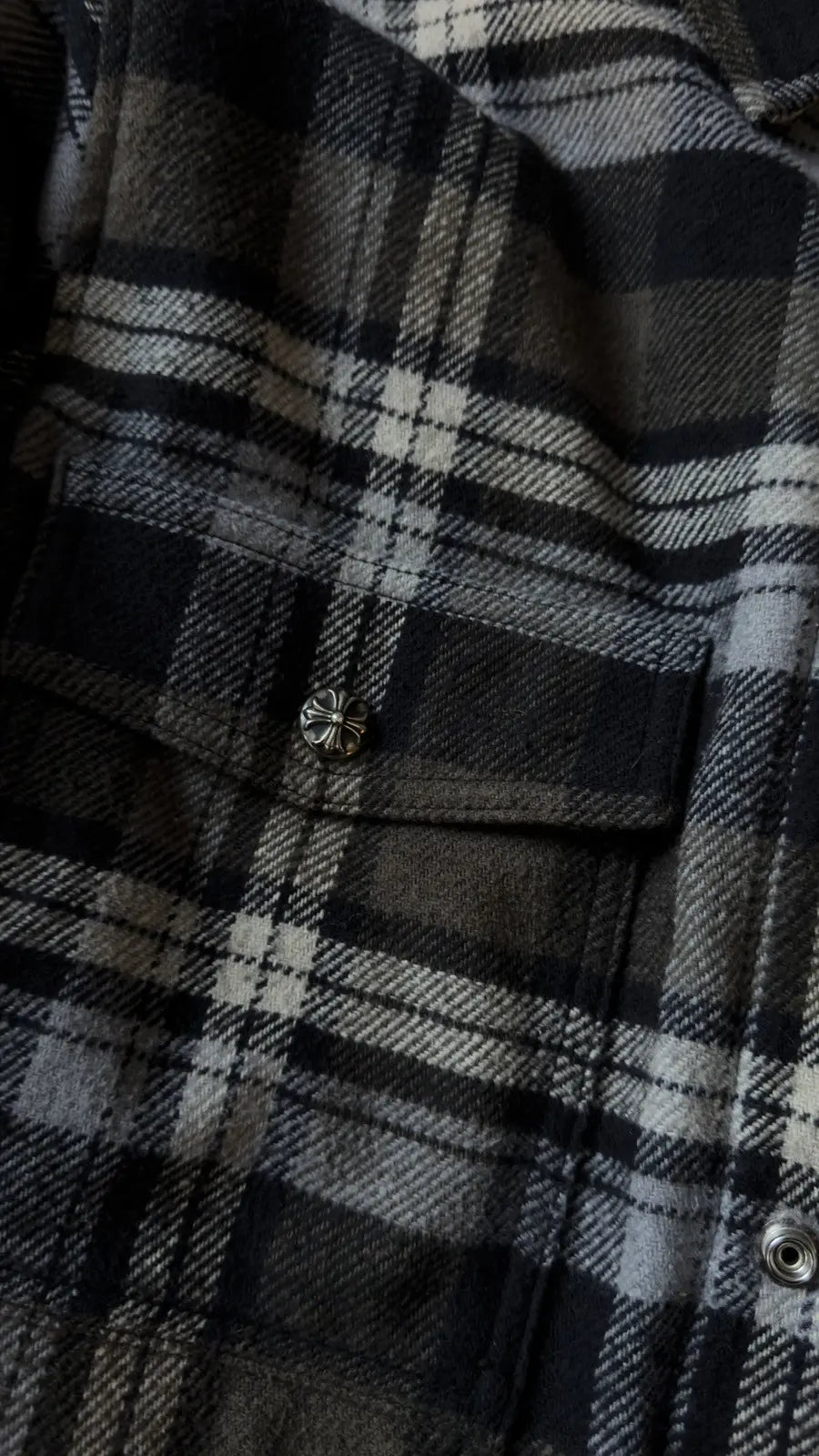 Chrome Hearts Work Dog Inner Fur Flannel Jacket