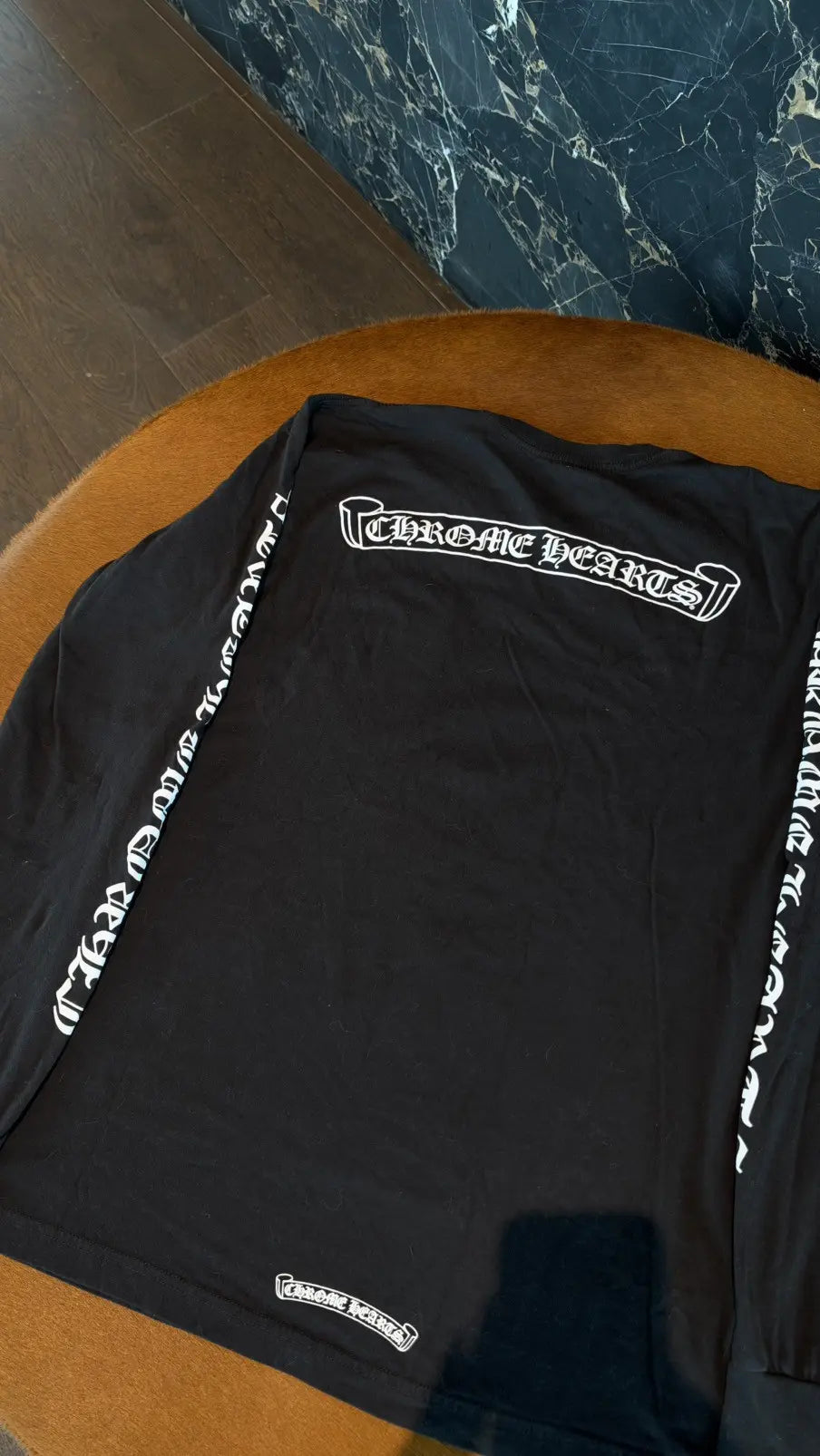 Chrome Hearts Scroll Logo Long-Sleeve T-Shirt Size L Chrome Hearts