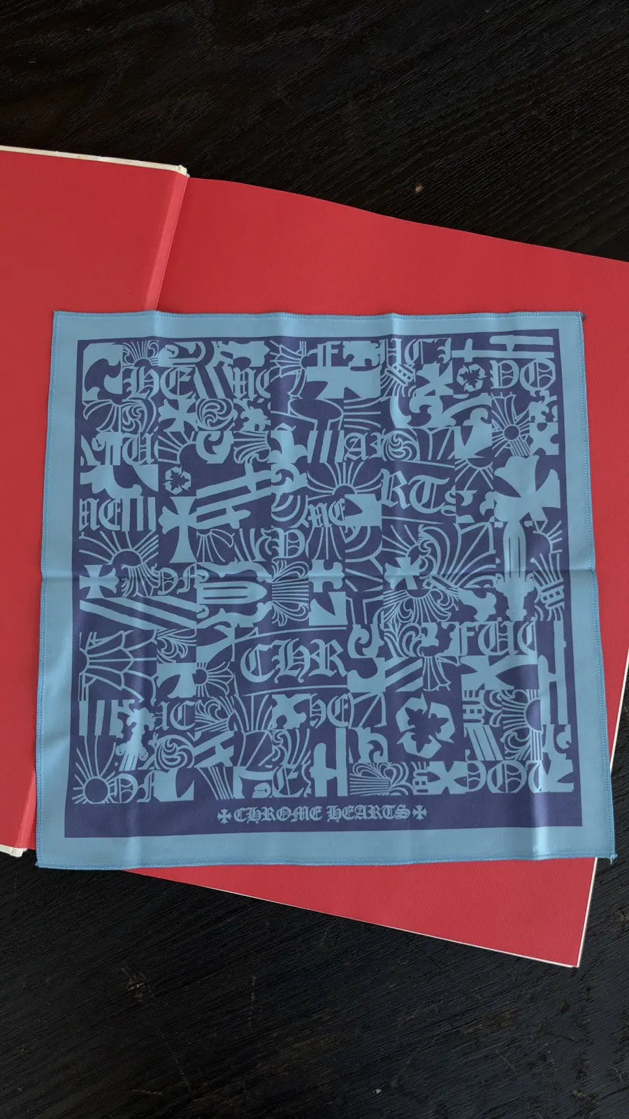 Chrome Hearts Cross Motif Silk Bandana Chrome Hearts