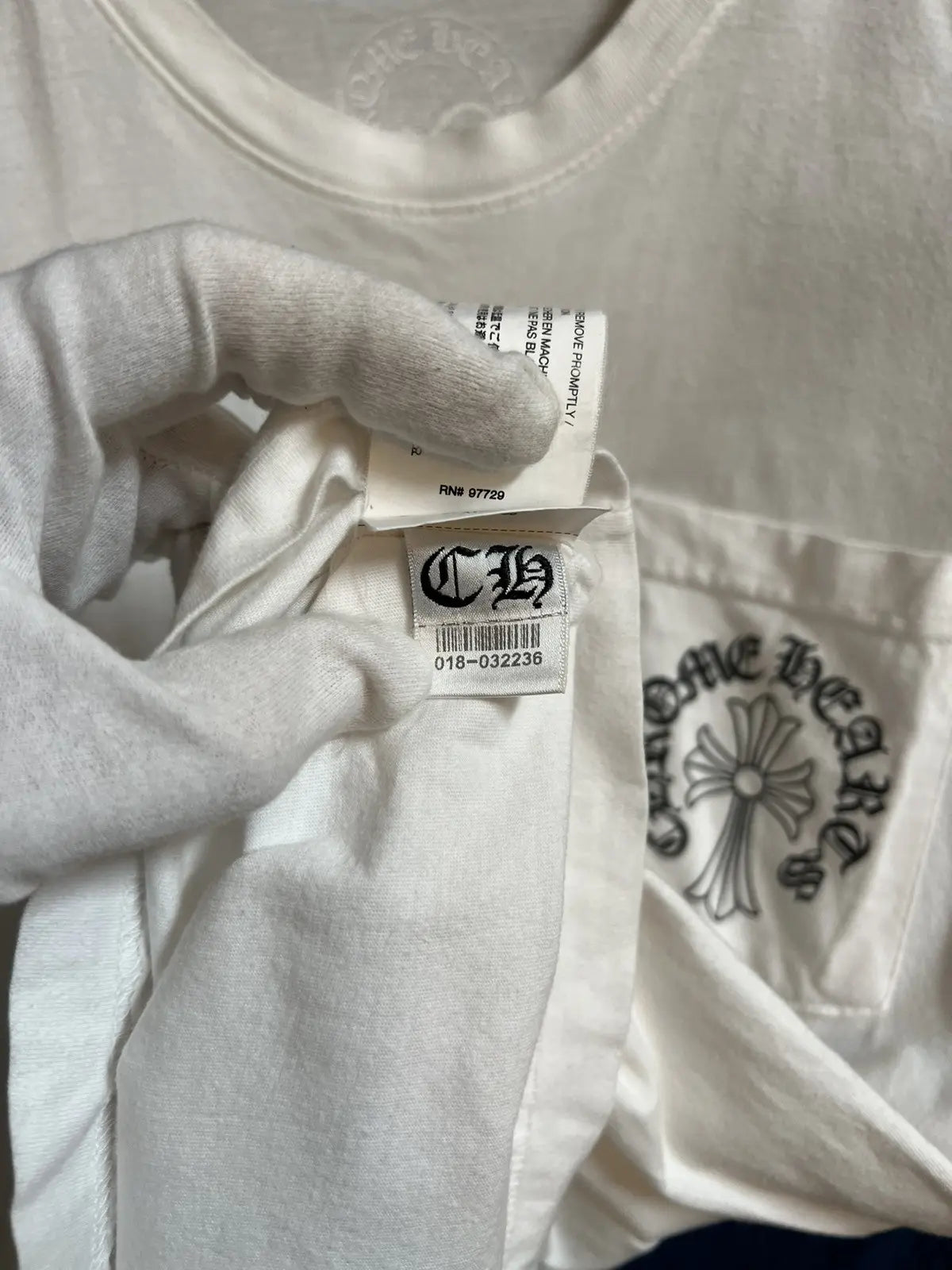 Chrome Hearts Cross Horseshoe Cross Pocket Tee