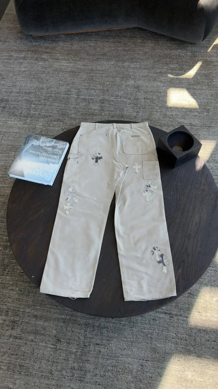 Chrome Hearts Matty Boy Sex Records Cross Patch Pants Size 34 Chrome Hearts