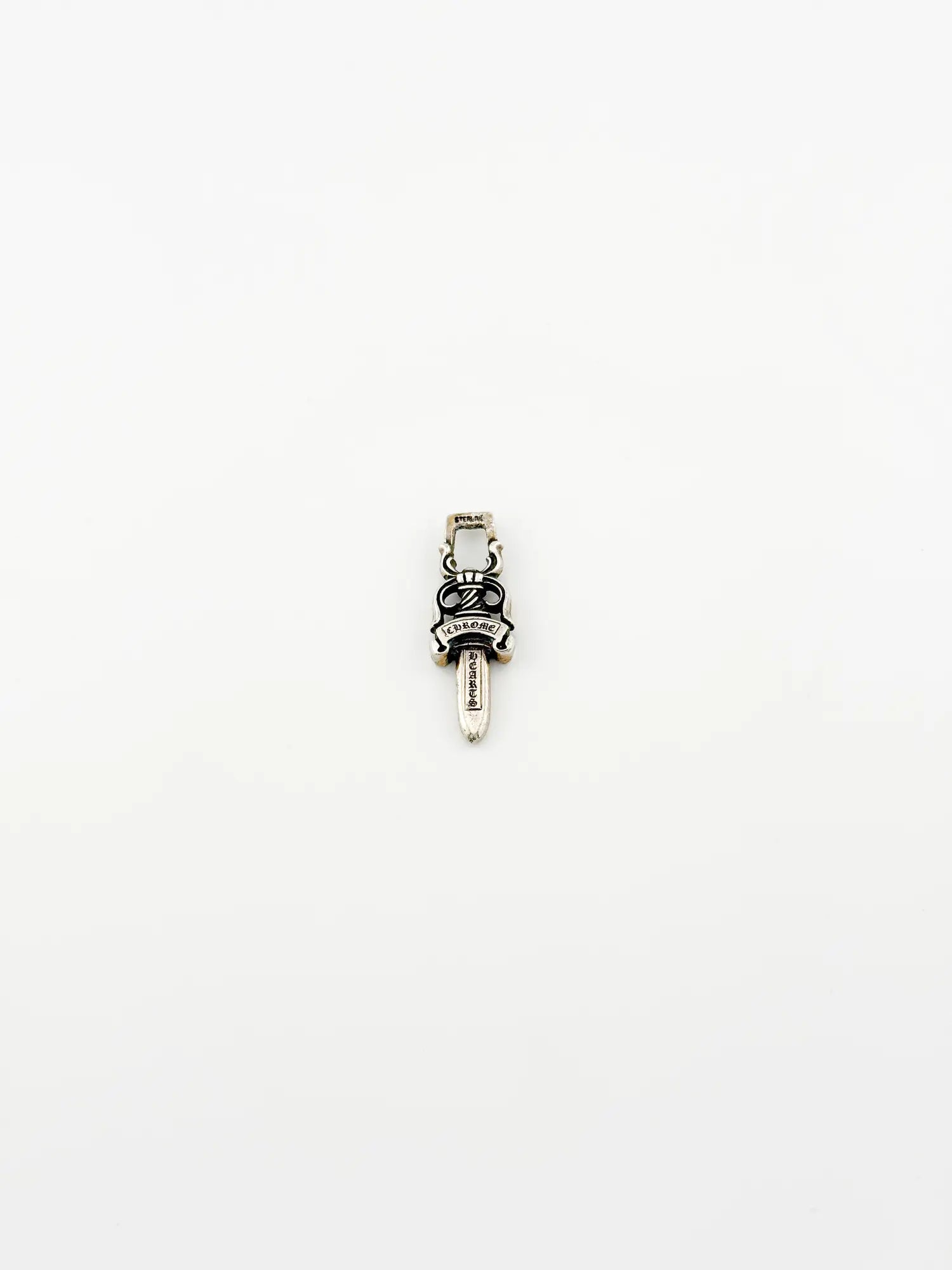 Chrome Hearts XL Zipper Dagger Silver Pendant