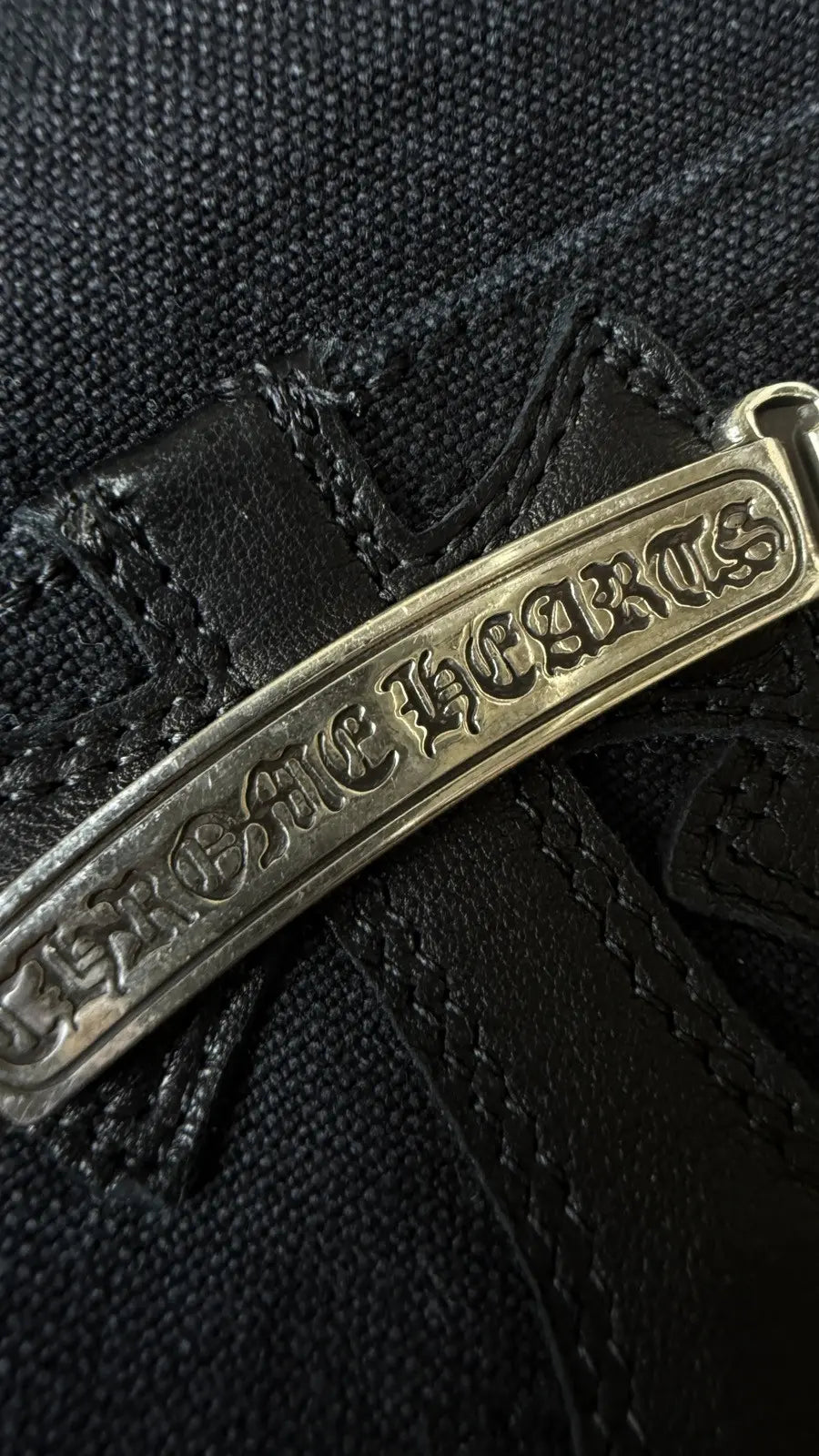 Chrome Hearts Flooded Back Patches Carpenter Pants