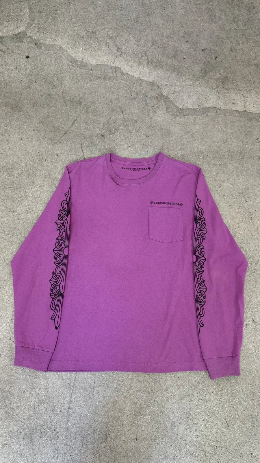 Chrome Hearts Matty Boy Spider Web Long Sleeve T-shirt