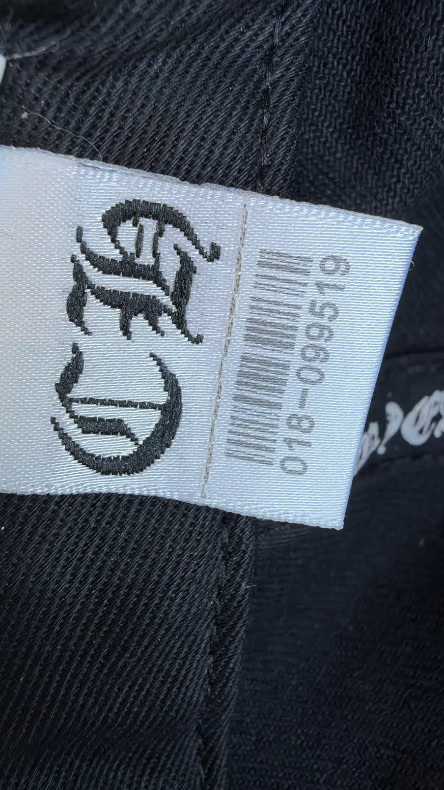 Chrome Hearts Embroidered Scroll Baseball Hat Chrome Hearts