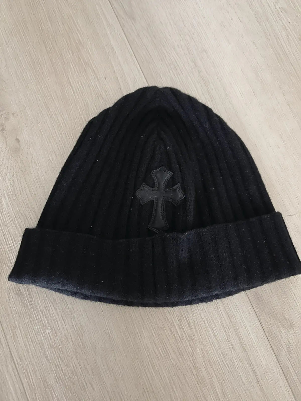 Chrome Hearts Double Plus Cross Patch Cashmere Beanie