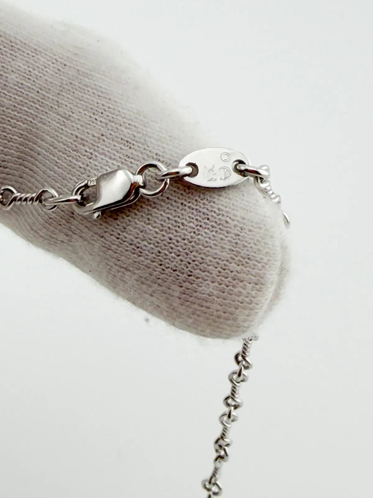 Chrome Hearts 18K White Gold Twist Chain