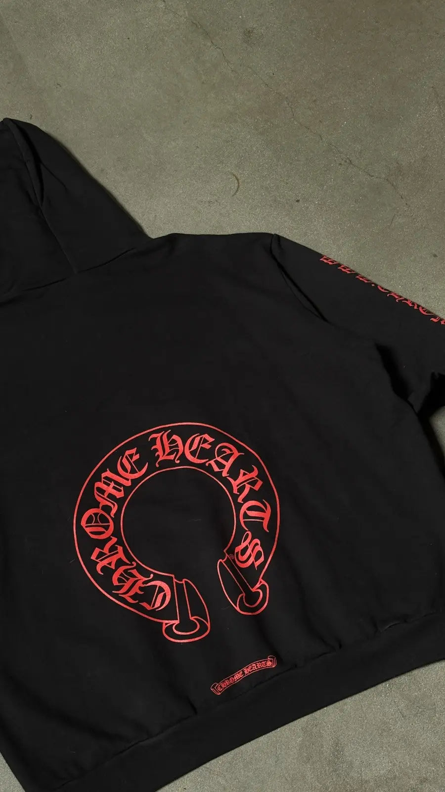 Chrome Hearts BLOOD RED HORSESHOE HOODIE