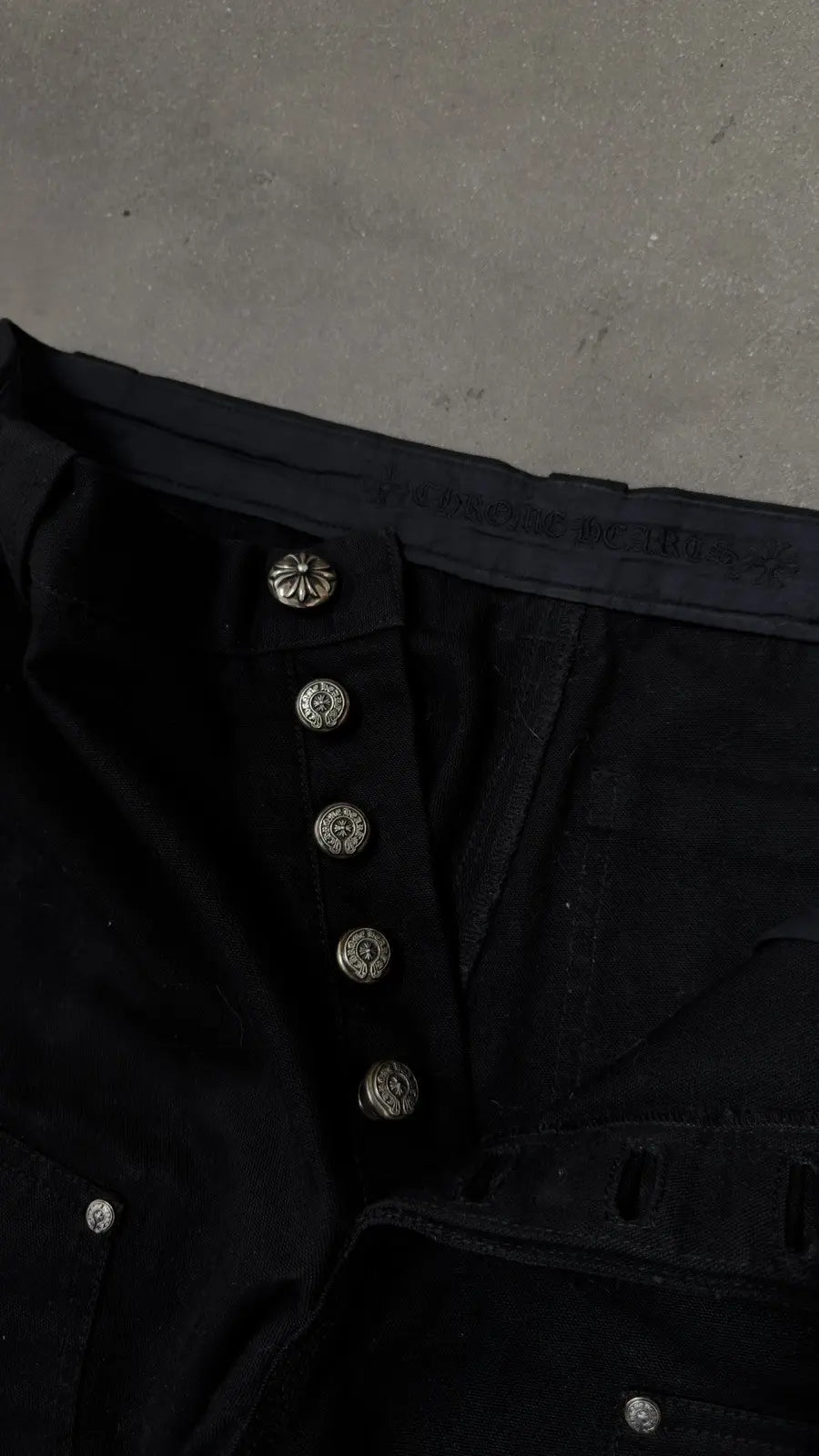 Chrome Hearts Double Knee Wax Carpenter Pants