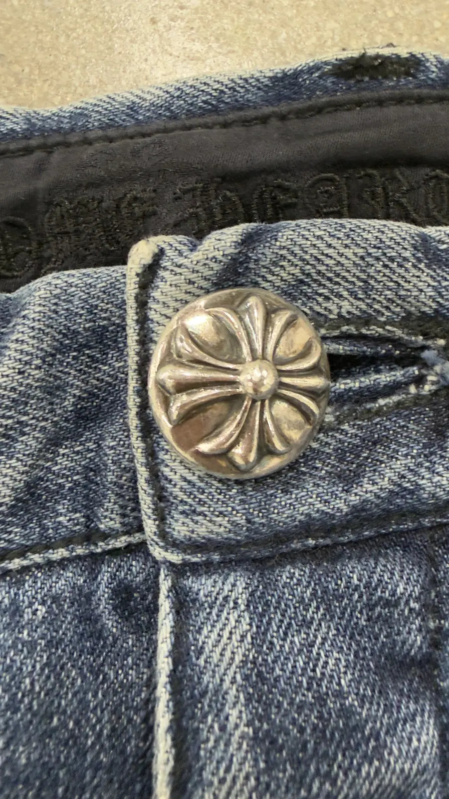 Chrome Hearts Star Lucky Patch Black Patch Denim