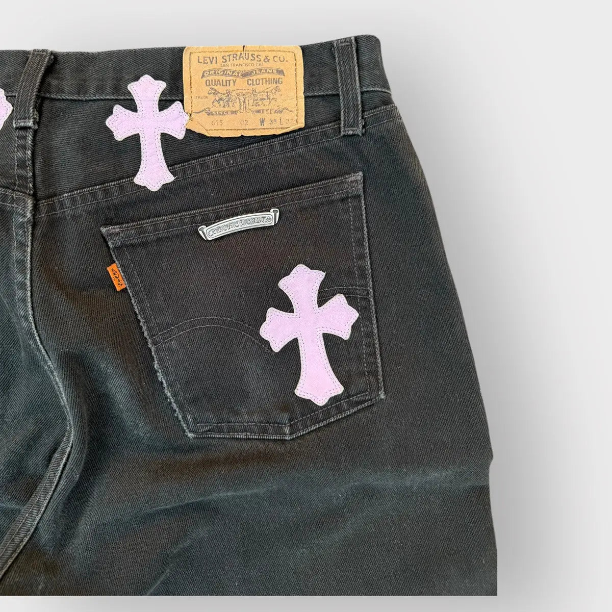 Chrome Hearts Miami Exclu. Pink Patch Levis Jeans