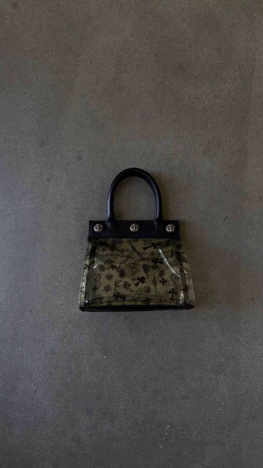 Chrome Hearts Mini Drew All-Over Printed Handle Bag