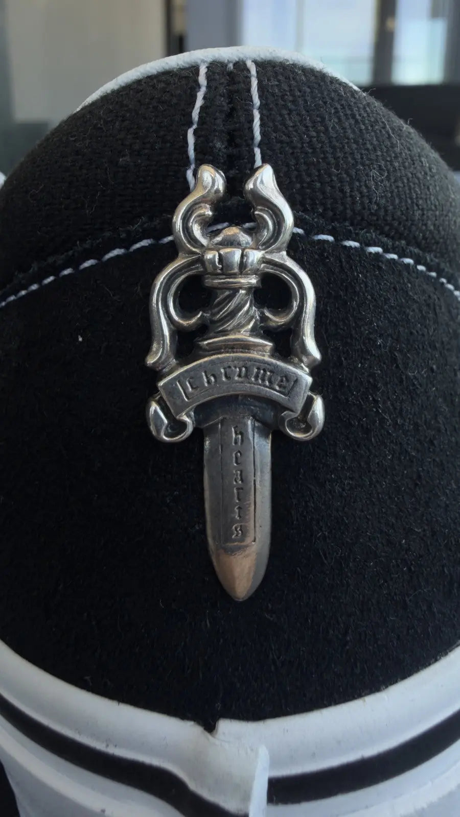 Chrome Hearts Vans Dagger Embellished Slip On Sneakers Chrome Hearts