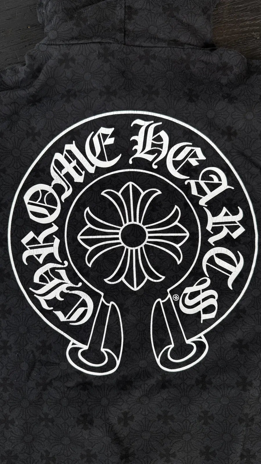 Chrome Hearts Monongram Vertical Logo Hoodie Chrome Hearts