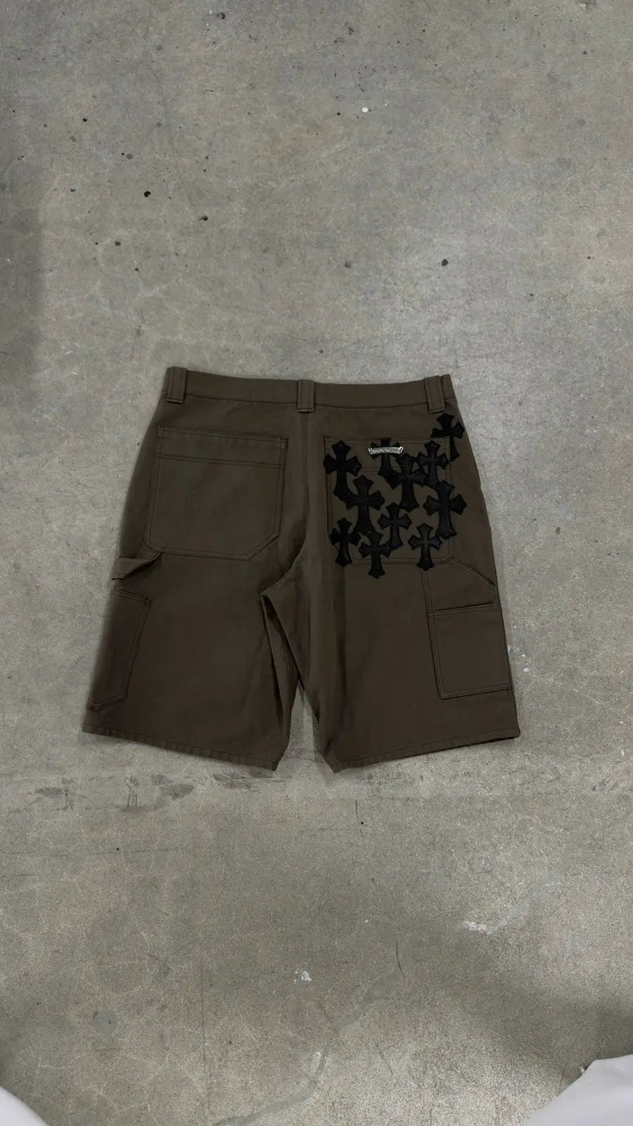 Chrome Hearts Cross Patch With Lucky Patch Shorts