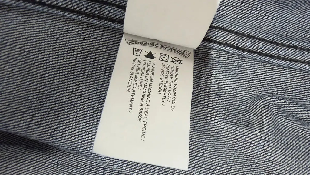 Chrome Hearts Motorbreath Indigo Denim Trucker Jacket