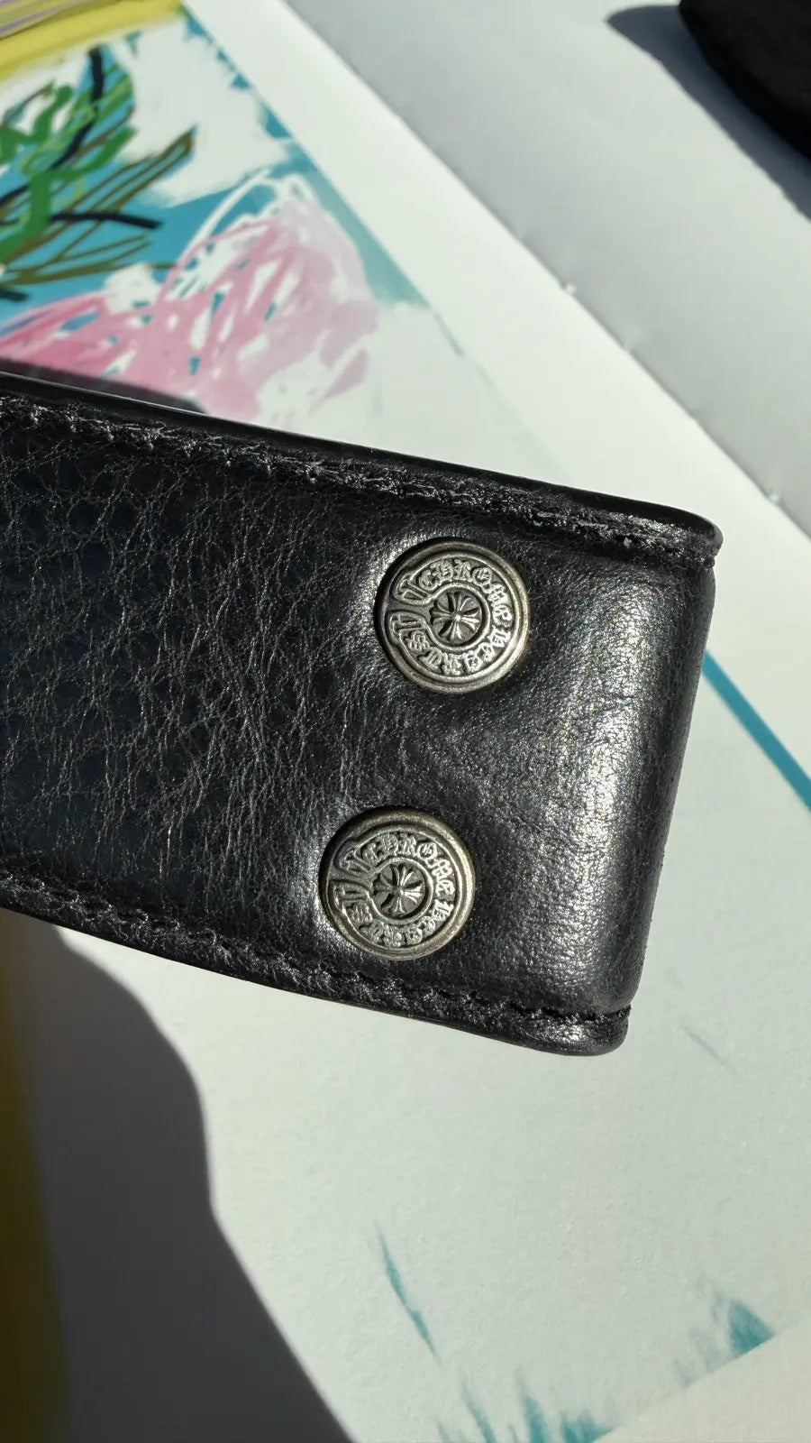 Chrome Hearts Leather Belt Strap Chrome Hearts