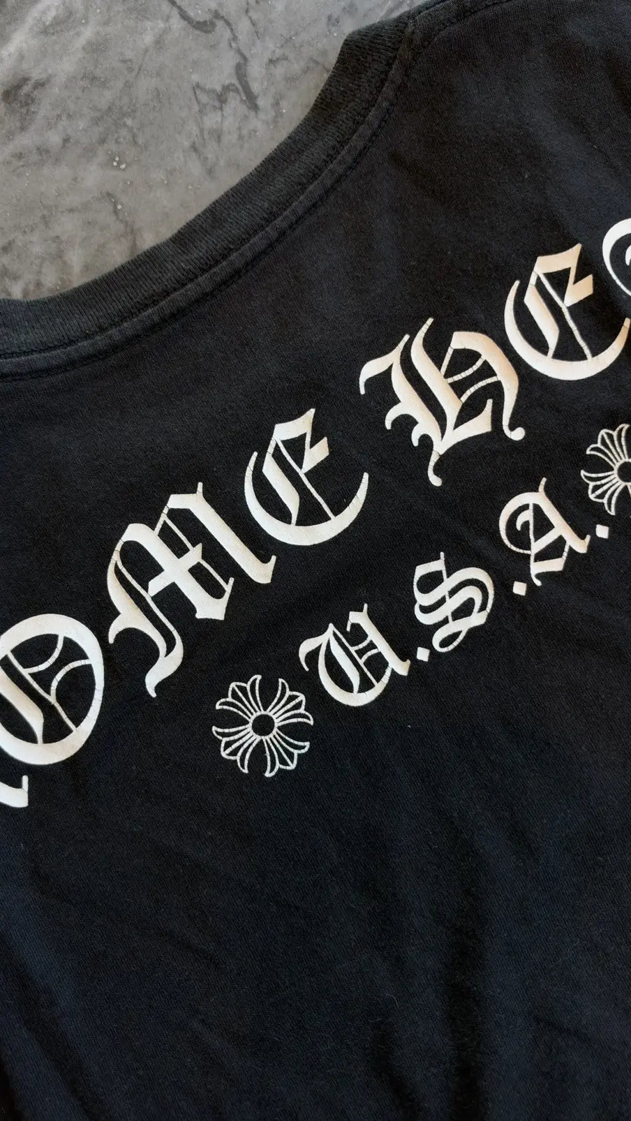 Chrome Hearts Arch Logo USA Print Short-Sleeve T-Shirt Size M Chrome Hearts