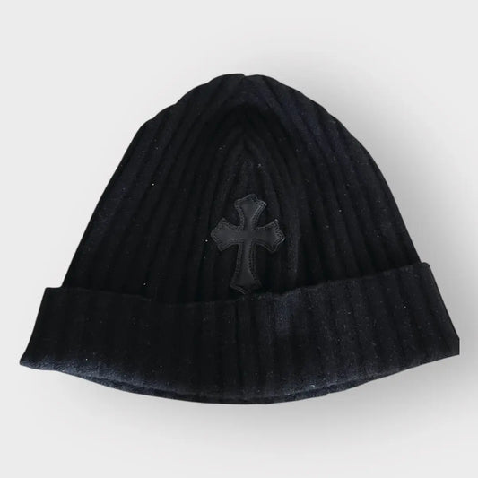 Chrome Hearts Double Plus Cross Patch Cashmere Beanie