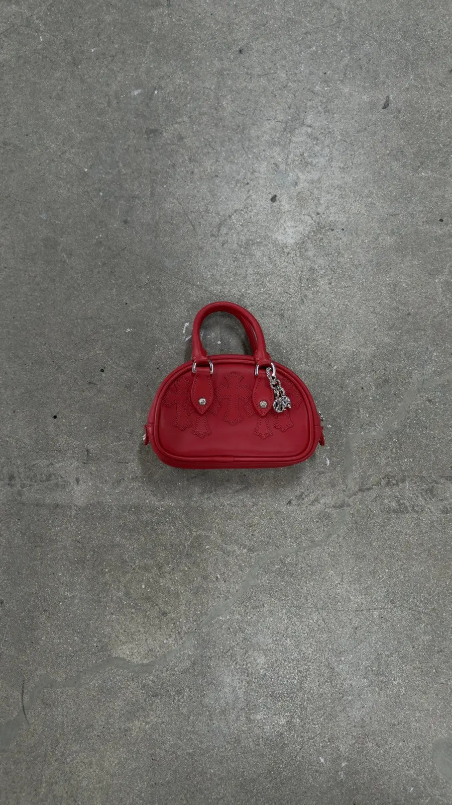 Chrome Hearts Mini Cross Patch Bowling Bag