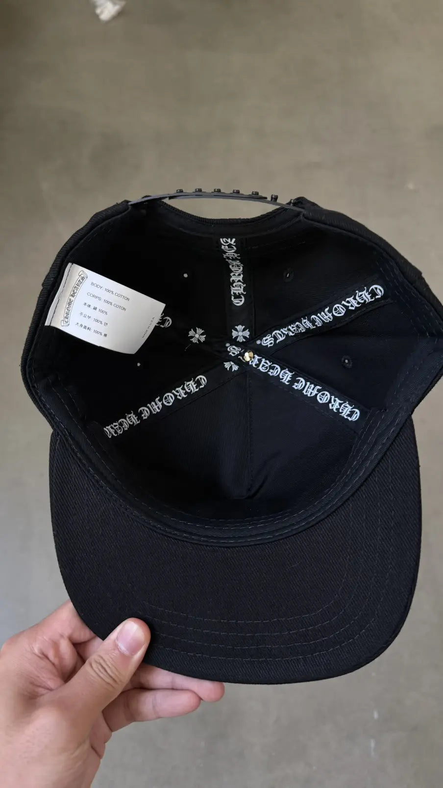 Chrome Hearts Horseshoe Cross Baseball Hat