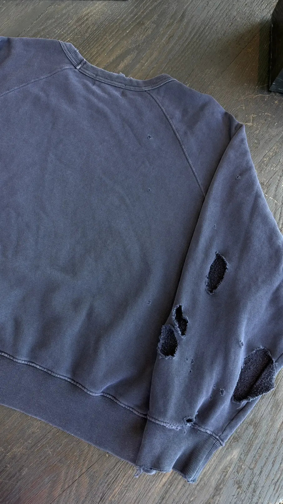 Enfants Riches Déprimés Distressed Crew-Neck Sweatshirt Size S Enfants Riches Déprimés