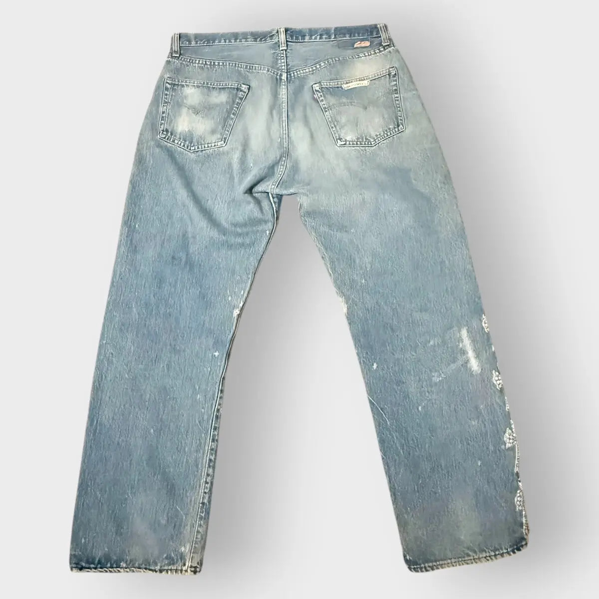 Chrome Hearts Canes Exclusive Diamond Crosses Silver Jeans