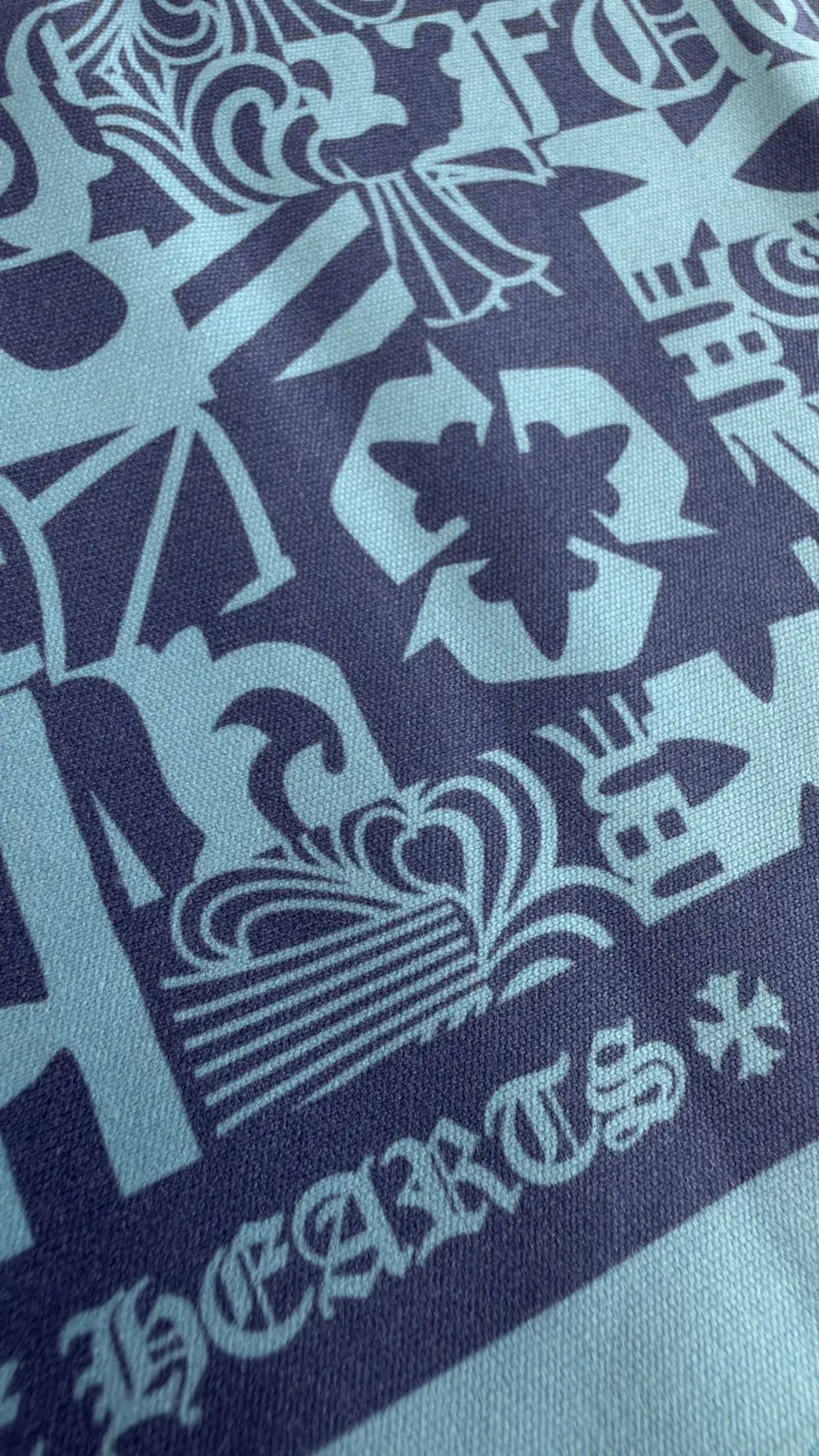 Chrome Hearts Cross Motif Silk Bandana Chrome Hearts