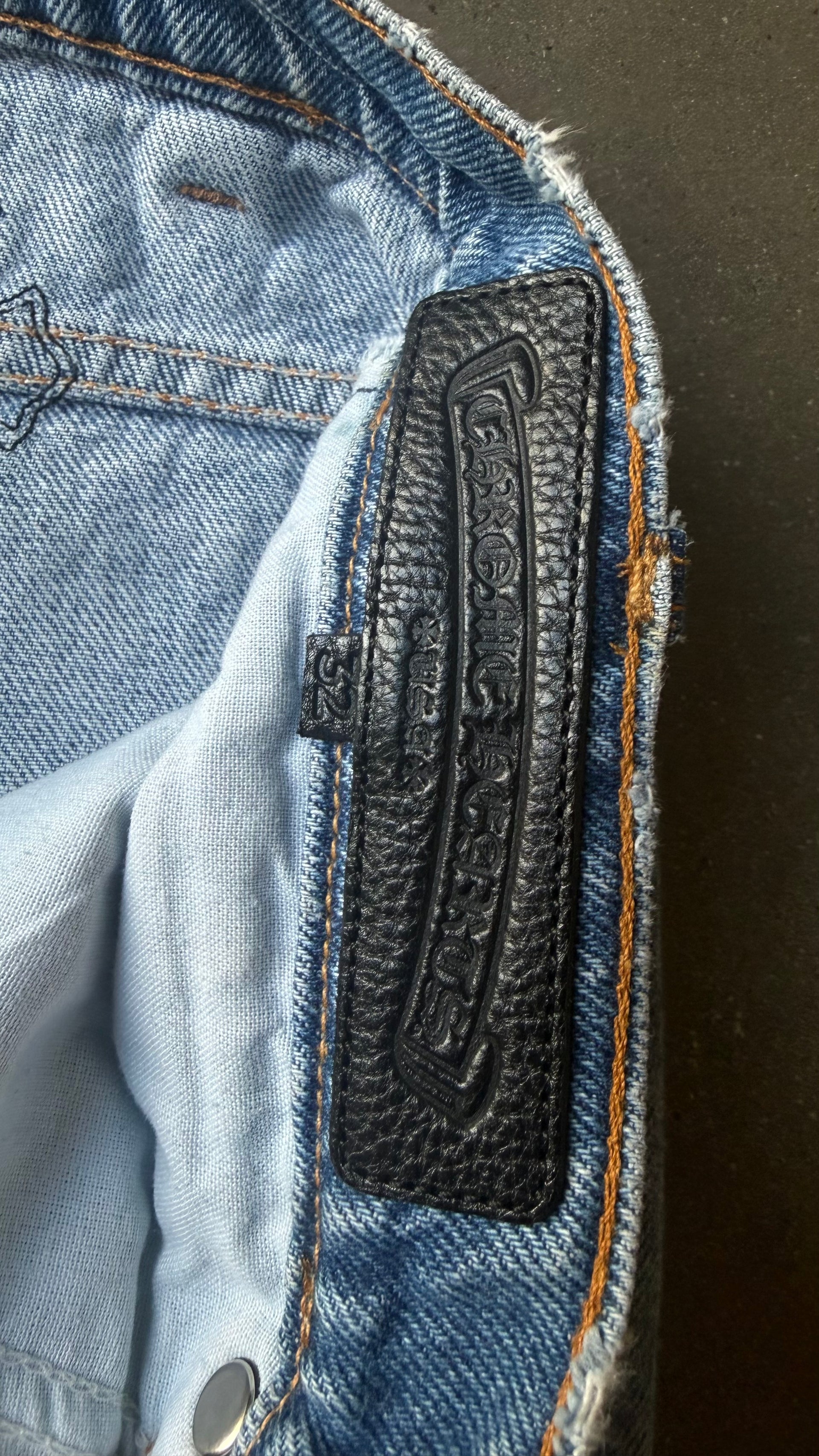Chrome Hearts Levi's 517 Black Cross Patch Jeans