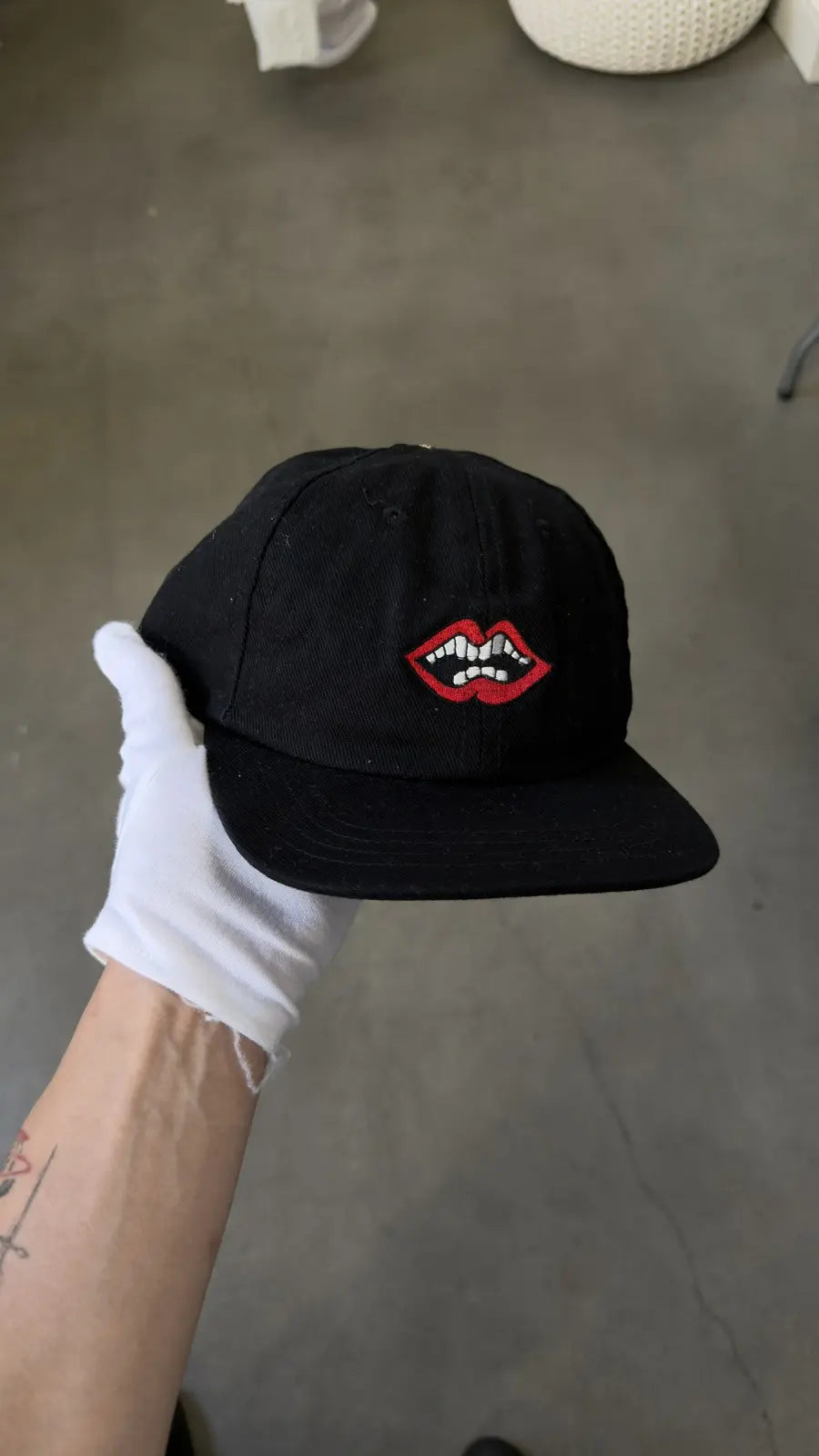 Chrome Hearts Matty Boy Chomper Embroidered Black Cap