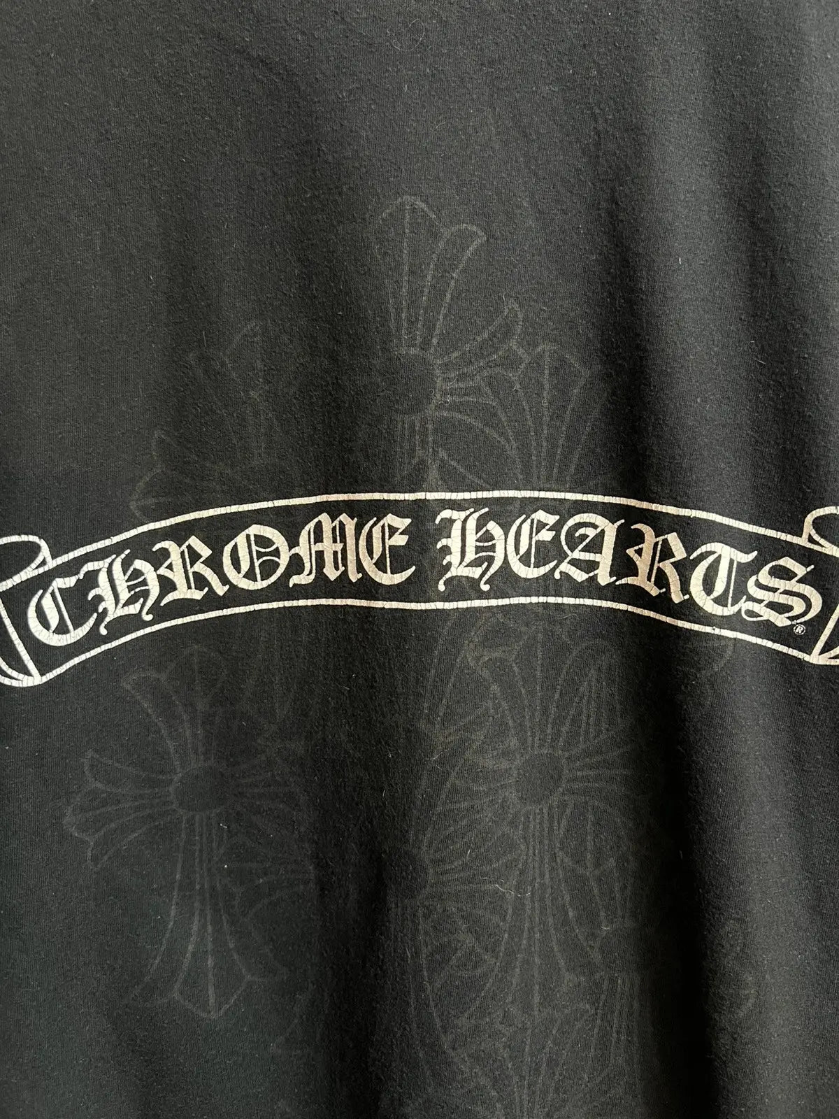 2010s Chrome Hearts Multi Crosses Scroll Logo Tee
