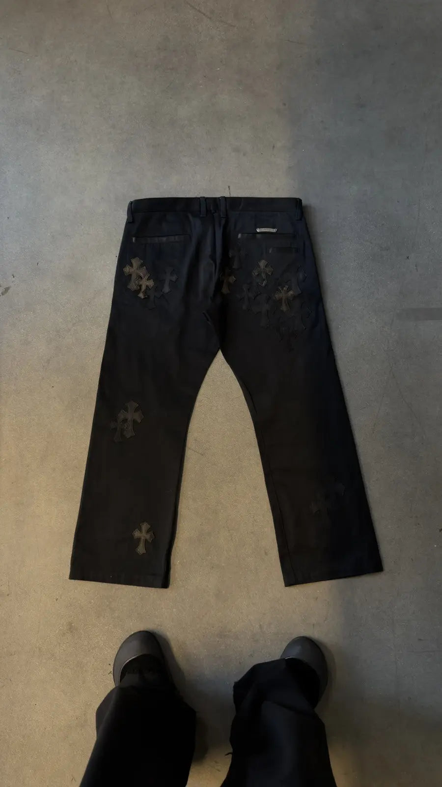 Chrome Hearts Black Camouflage Cross Patch Chino Pants