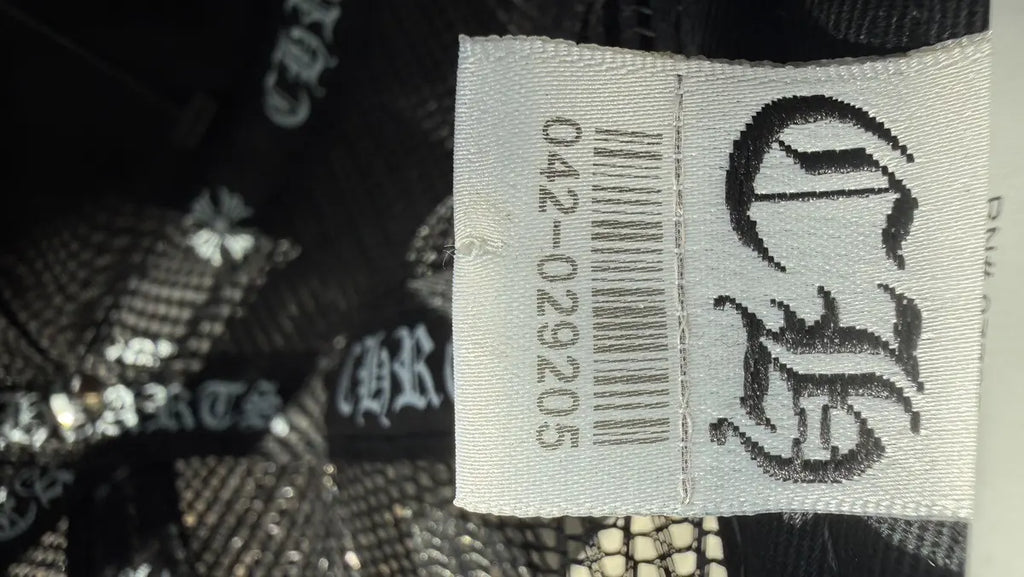 Chrome Hearts Triple Cross Fur Patch Cemetery Trucker Hat Chrome Hearts